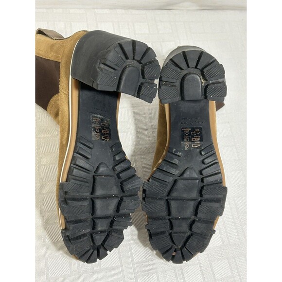 RAG & BONE Shiloh High Golden Brown Ankle Boot Sz 38.5 US 8.5 Leather Block Heel - Picture 10 of 16